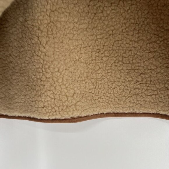 Tuckernuck Stella Shearling Pullover Jacket sz S Small Quarter Zip Camel-Tan NWT - Picture 5 of 7